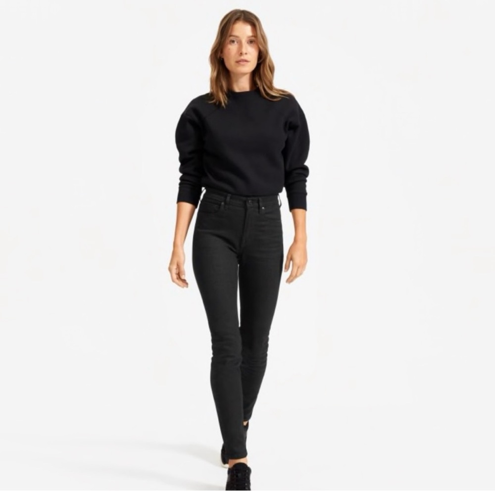 Everlane Black High-Rise Skinny Jeans for Women